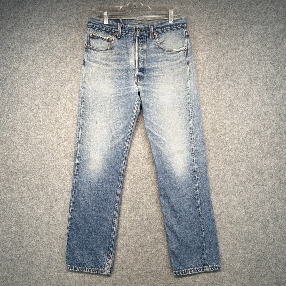 Vintage Levis 501xx Jeans Mens 34x34 (Fits 31x30) Made in USA Button Fly 1993